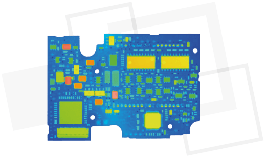 Topography PCB 2D False Color