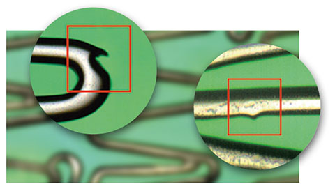 Contour defects