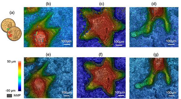 Single-shot optical profiling to reconstruct surface topographies