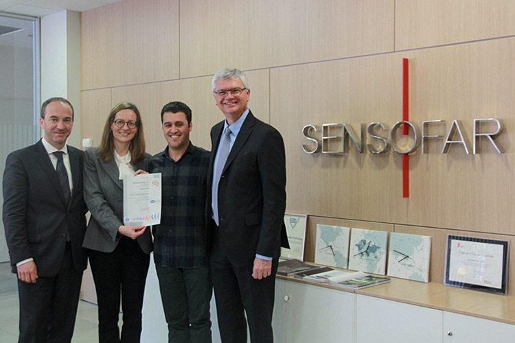 Sensofar Medical 获得 SGS 颁发的 ISO 9001:2015 认证
